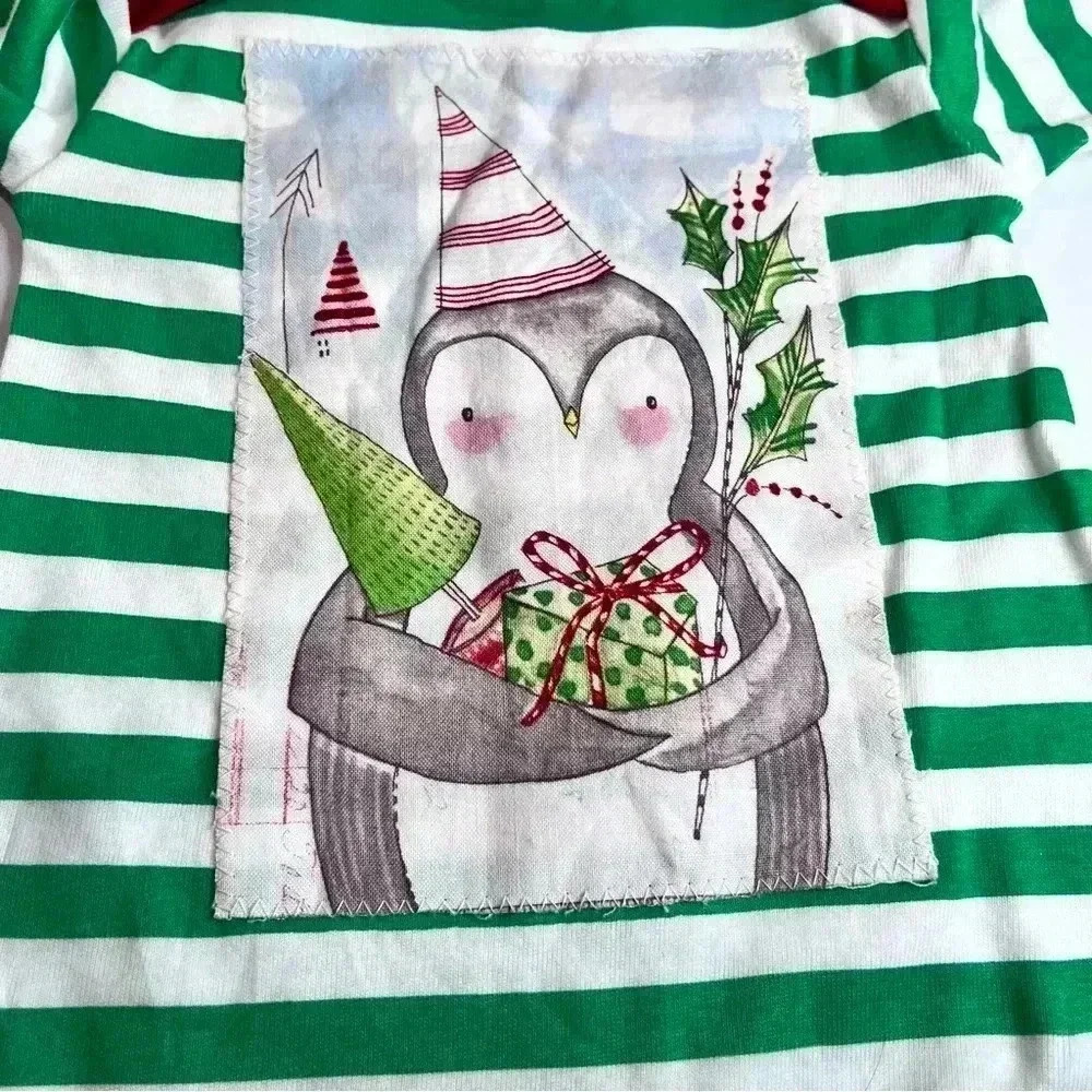Christmas onesie cotton baby 3-6 months new without tag holiday unisex onsie - Picture 4 of 4